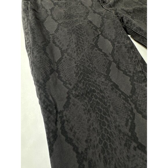 NYDJ Ami Skinny Snake Print Jeans Size 6 Lift Tuck Technology Gray Stretchy - Picture 7 of 9
